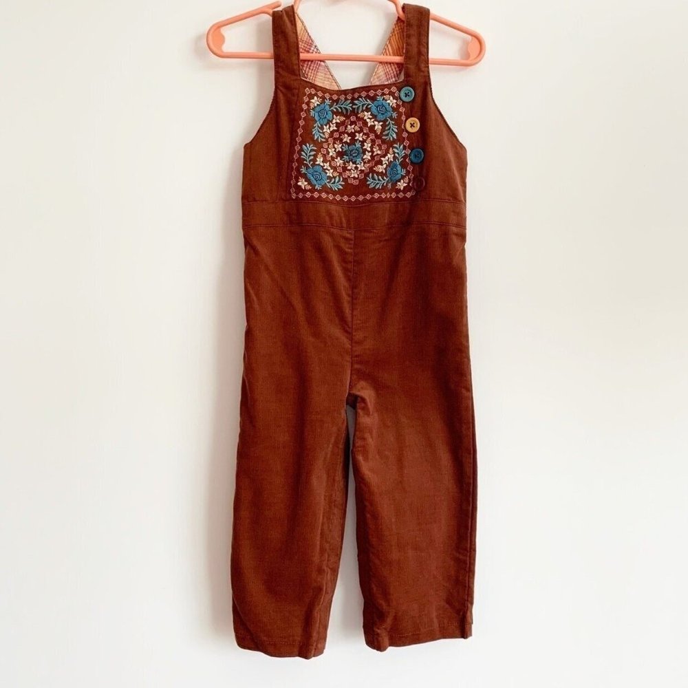 NWT Matilda Jane Kimberly Baby Micro Cord Overalls